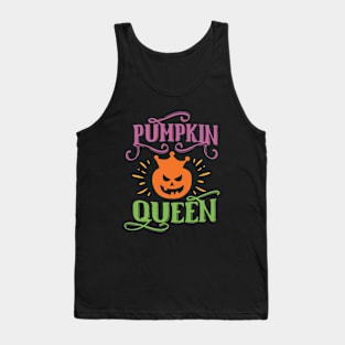 Pumpkin Queen Funny Halloween Party Tank Top